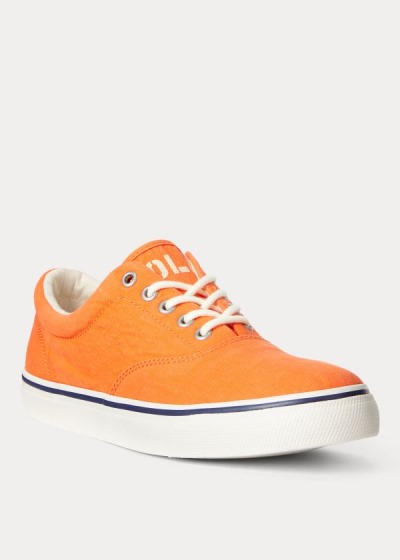 Zapatillas Polo Ralph Lauren Hombre Naranjas Claro - Harpoon Canvas - DQGWH3695